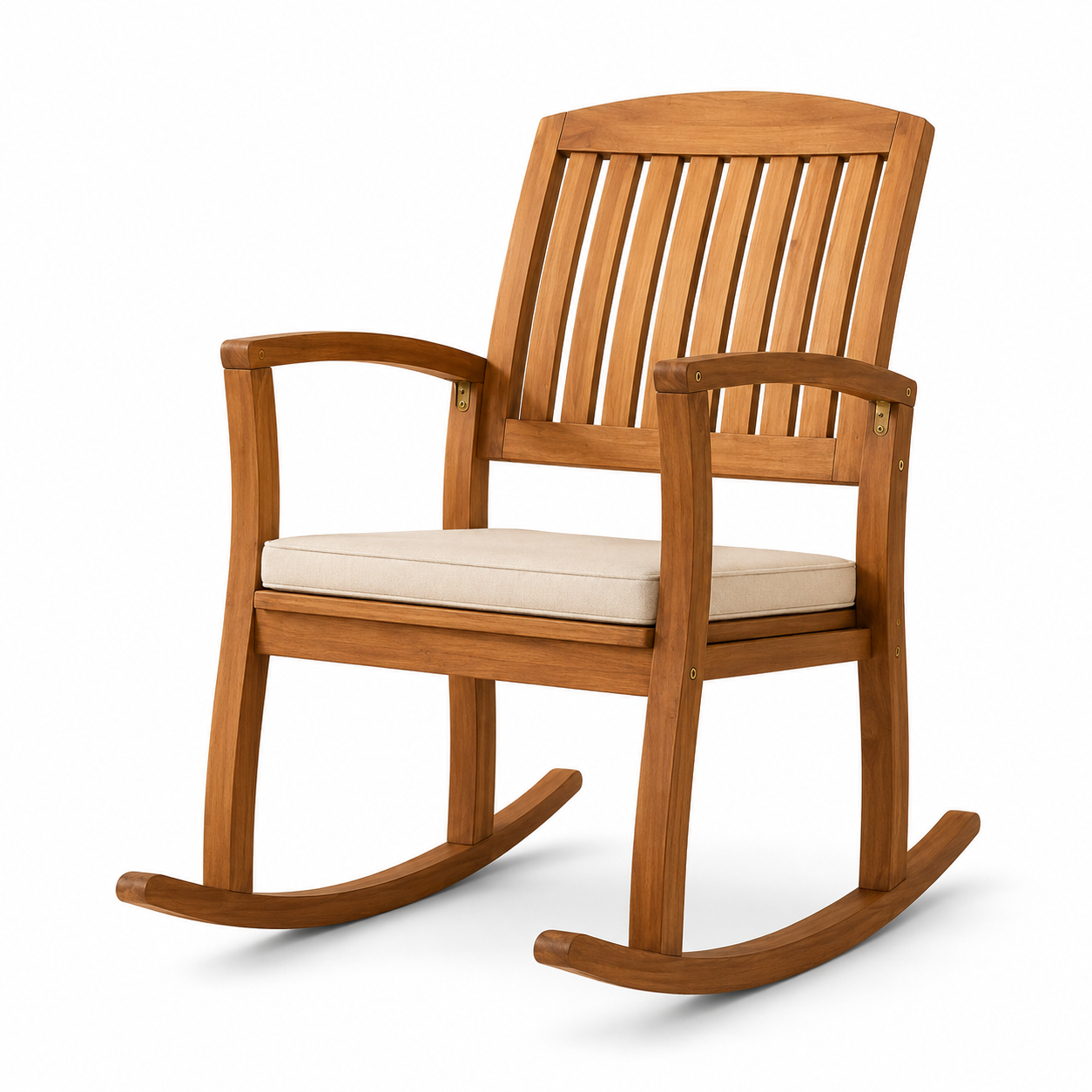 Cadeira de Baloiço Selma com Almofada — Creme Natural