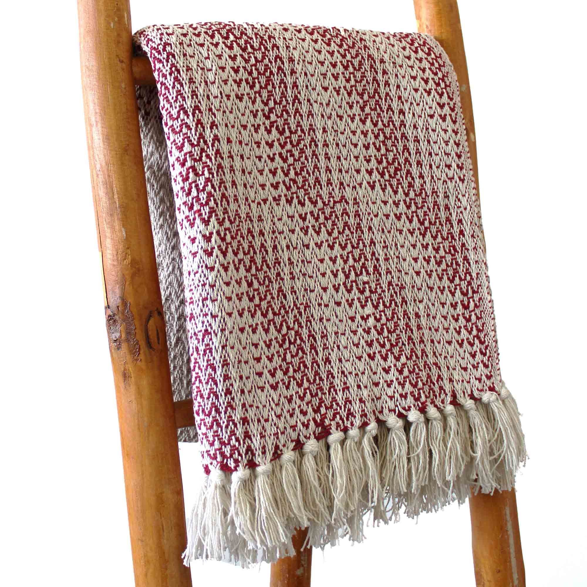 Manta Boho Bicolor — Ruby Two Tone