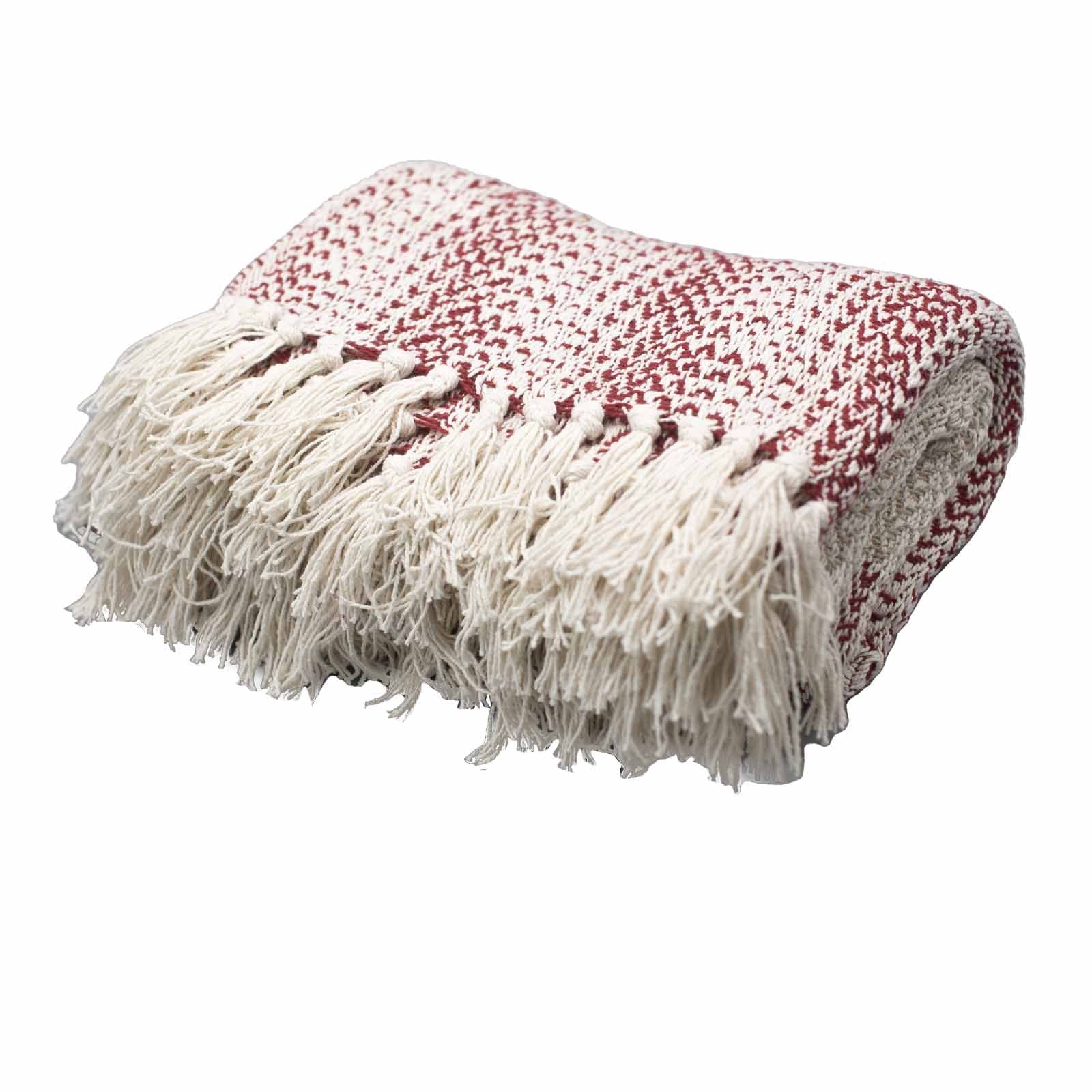 Manta Boho Bicolor — Ruby Two Tone