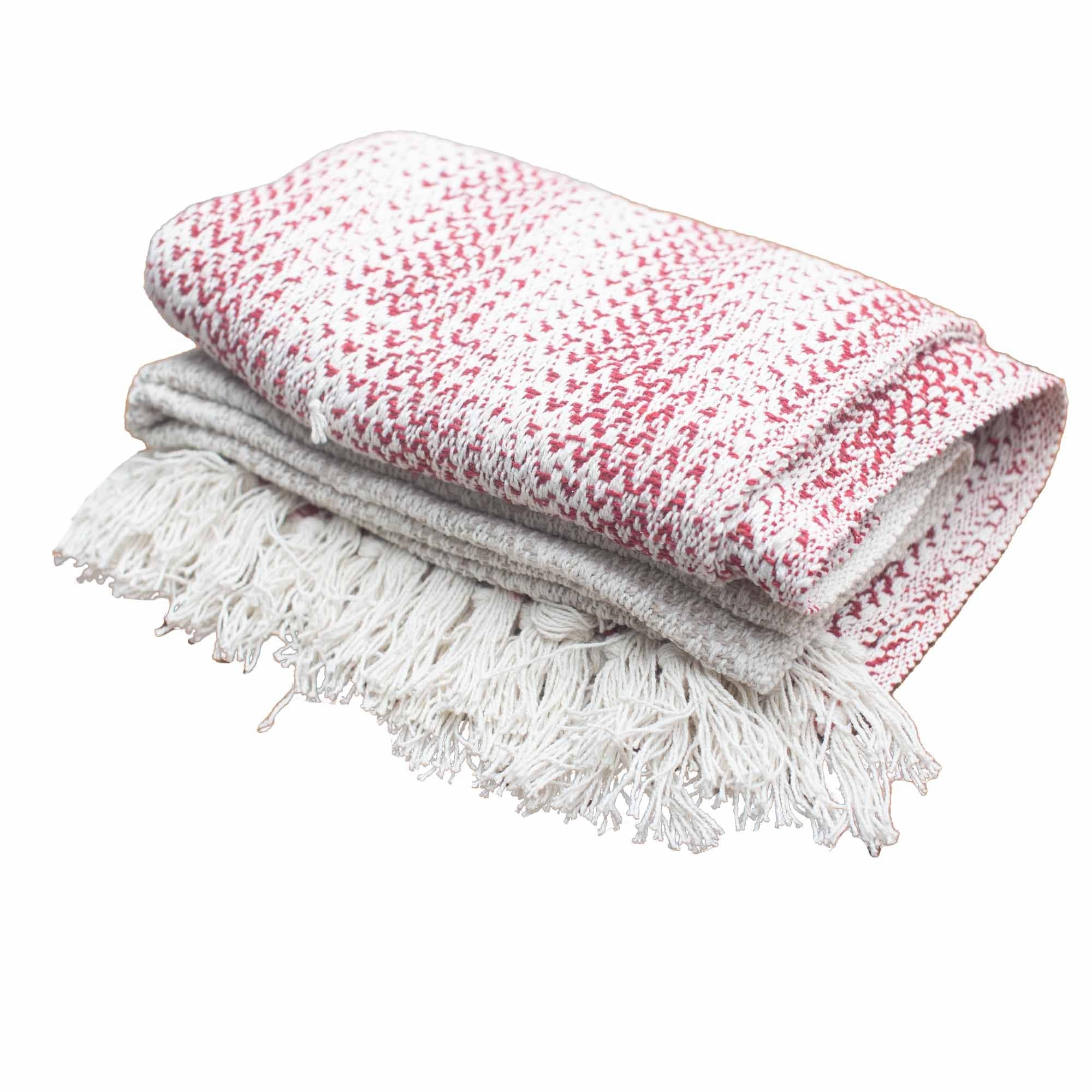 Manta Boho Bicolor — Ruby Two Tone
