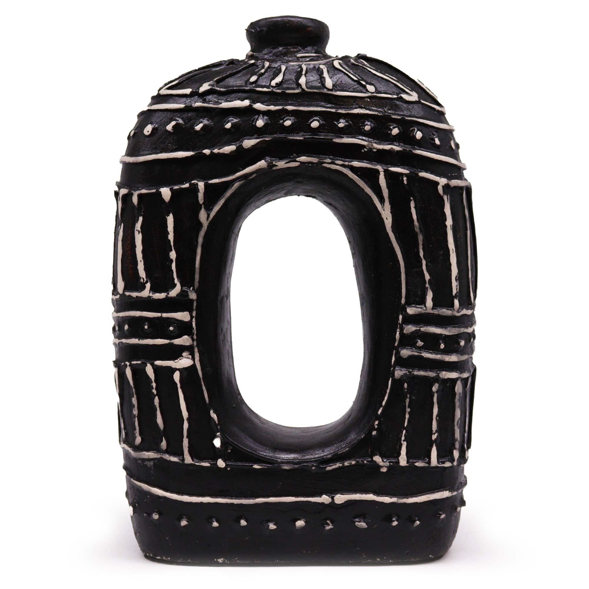 Jarro Oval em Cerâmica Donut — Chocolate 30cm