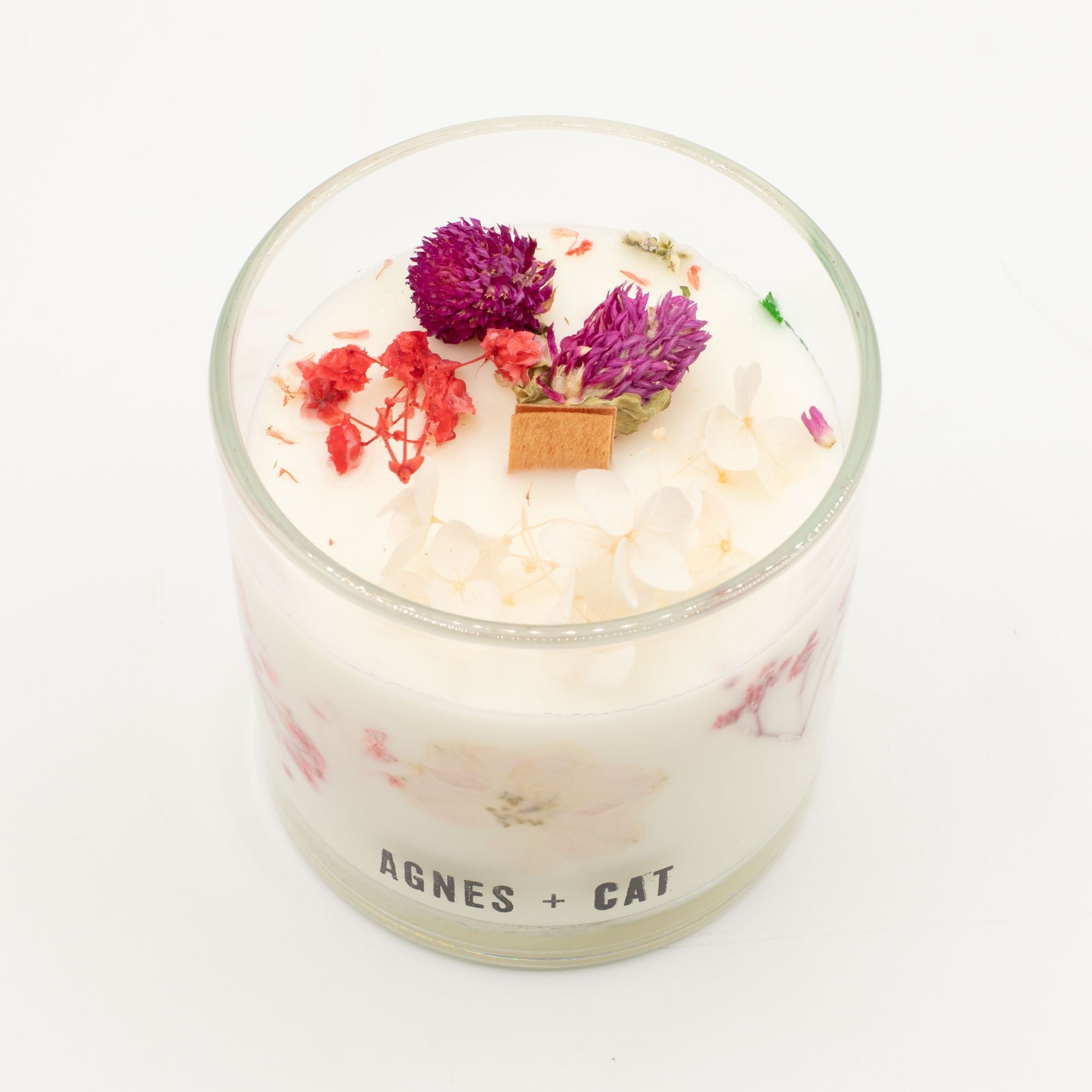 Vela Botânica de Cera de Soja Agnes + Cat - Rosas de Sawrey