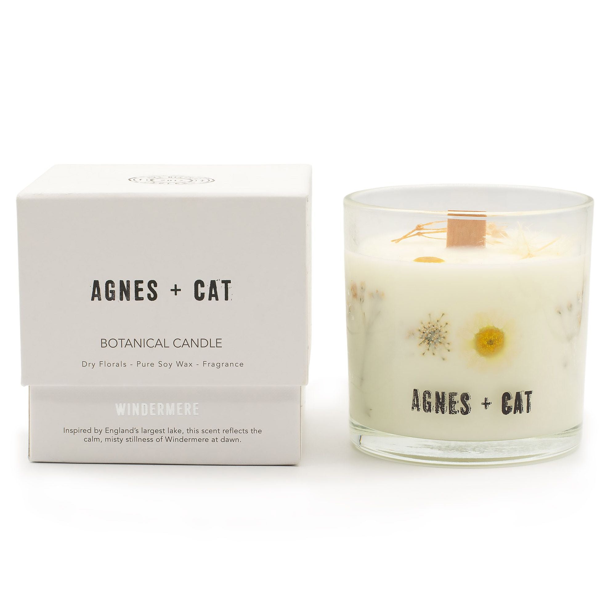 Vela Botânica de Cera de Soja Agnes + Cat - Windermere