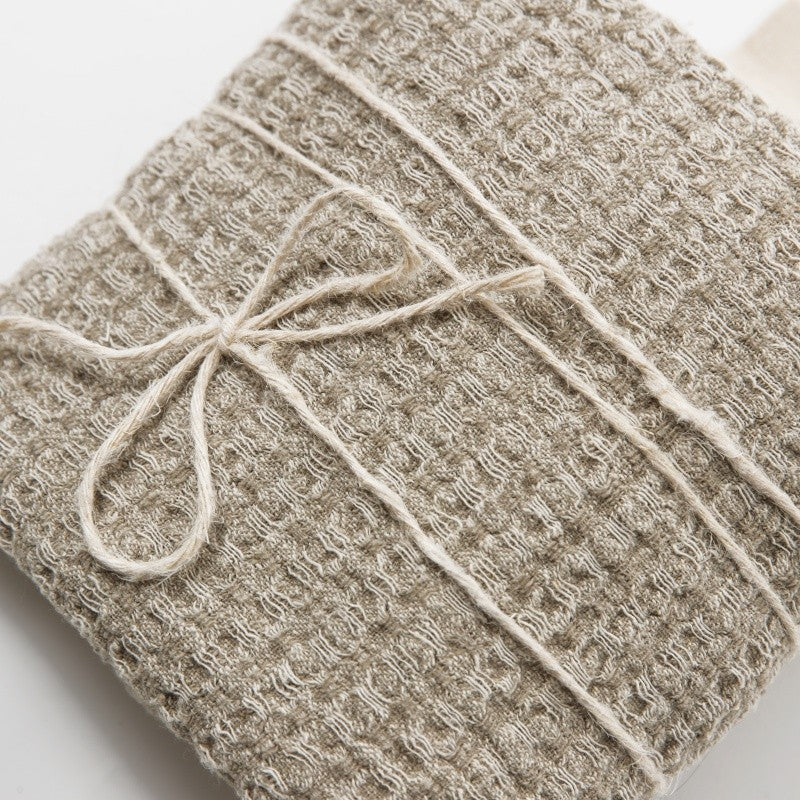 Big Linen Towel - Textured Grey
