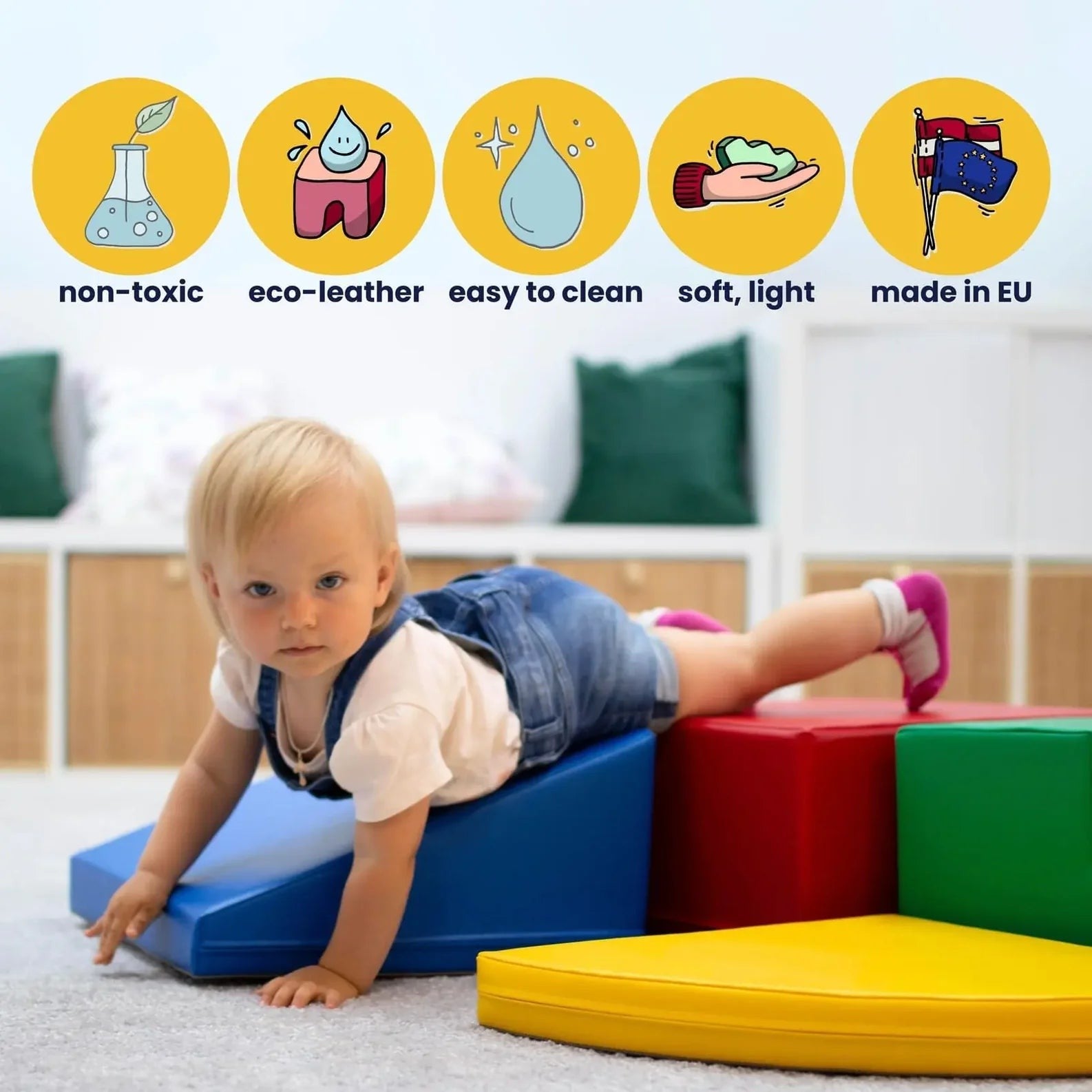 Soft Play Ride On Toy - Red Car