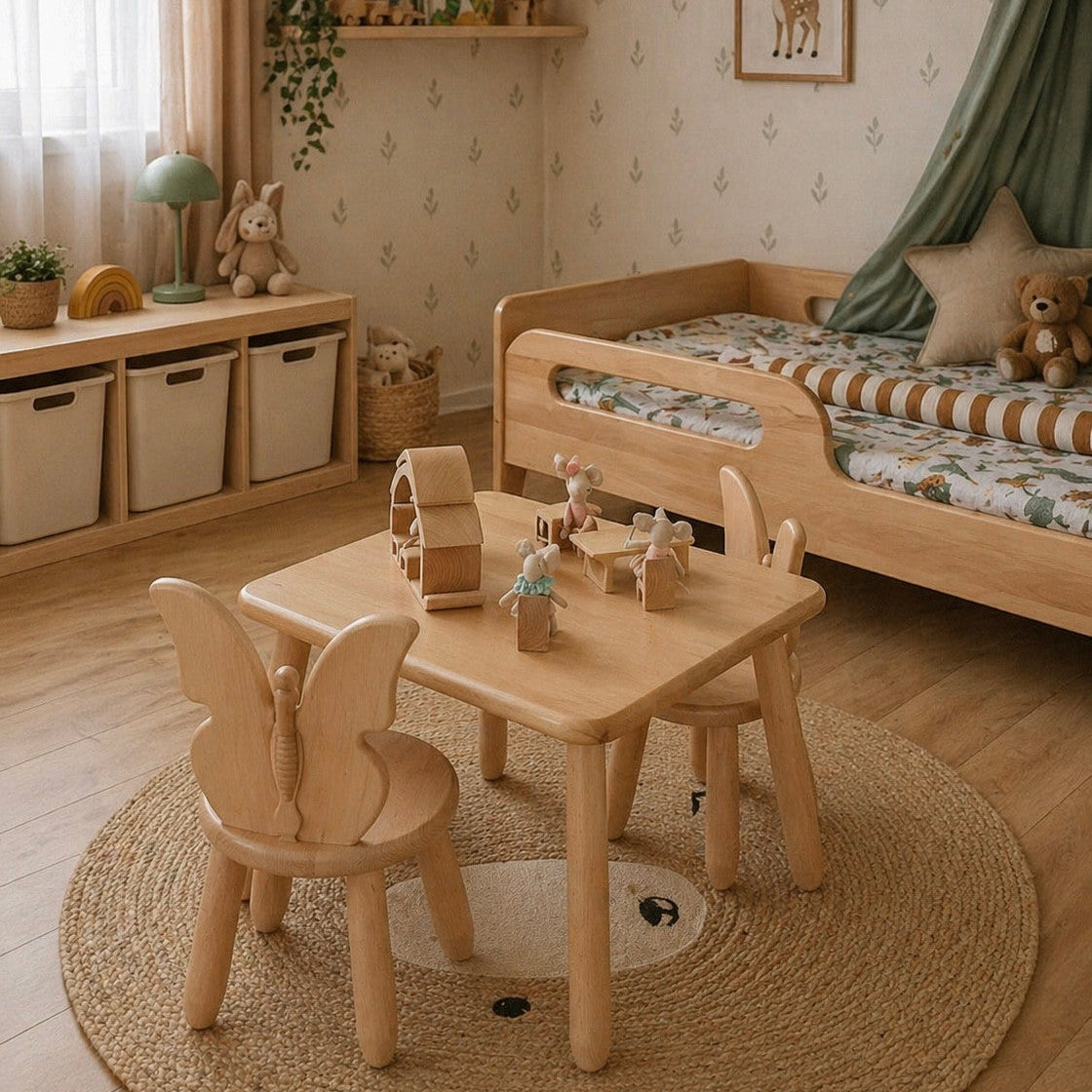 Table and 2 chair set - Butterfly
